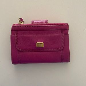 Pink Fossil Wallet